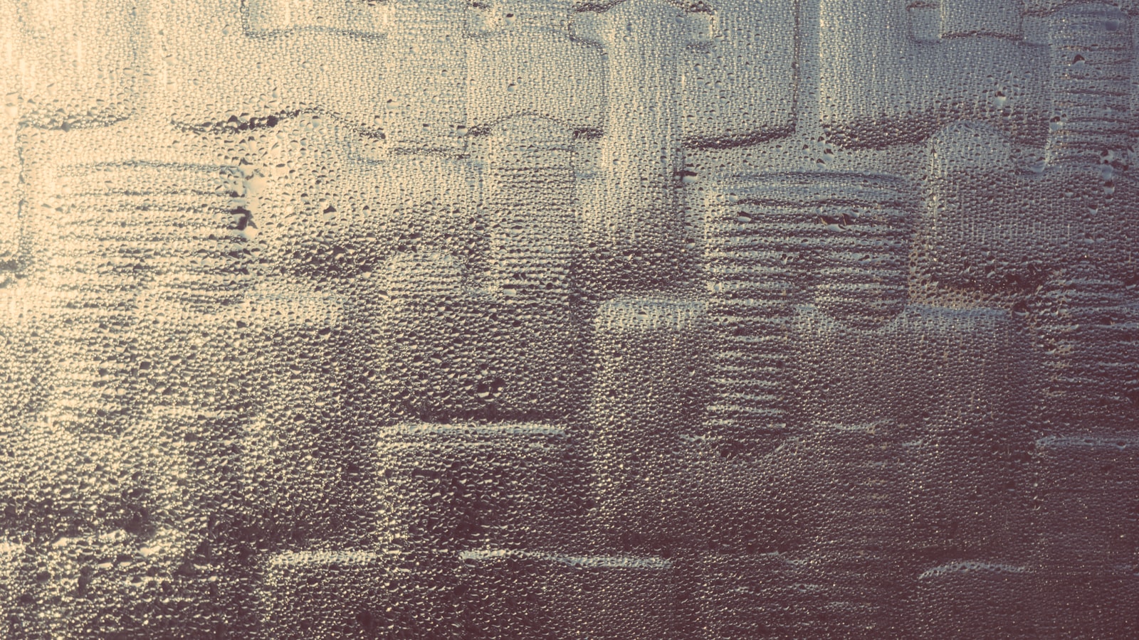 Moisture and condensation detail on glass for Wine Cellar Door, Glass, or Wall Sweating